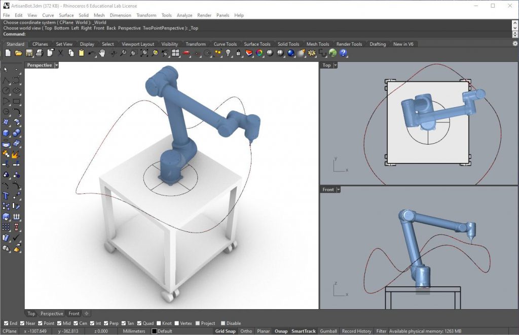ROBOT FABRICATION USING RHINO & Design Robotics